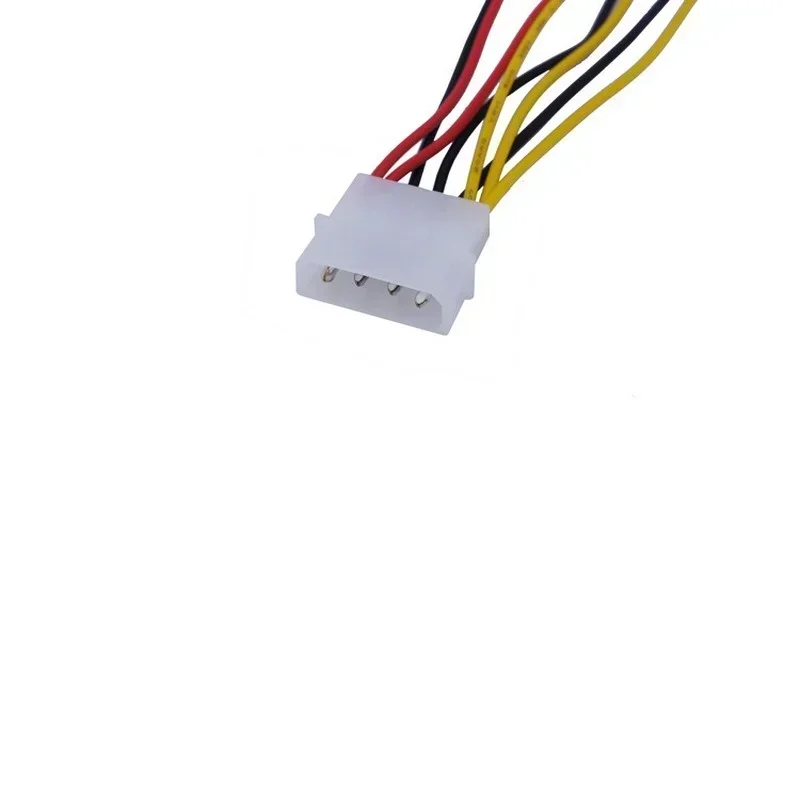 Computer Cooling Fan Cables for CPU PC Case Fan, 1pcs 4 - Pin Molex To 3 - Pin Fan Power Cable Adapter Connector 12v*2 / 5v*2