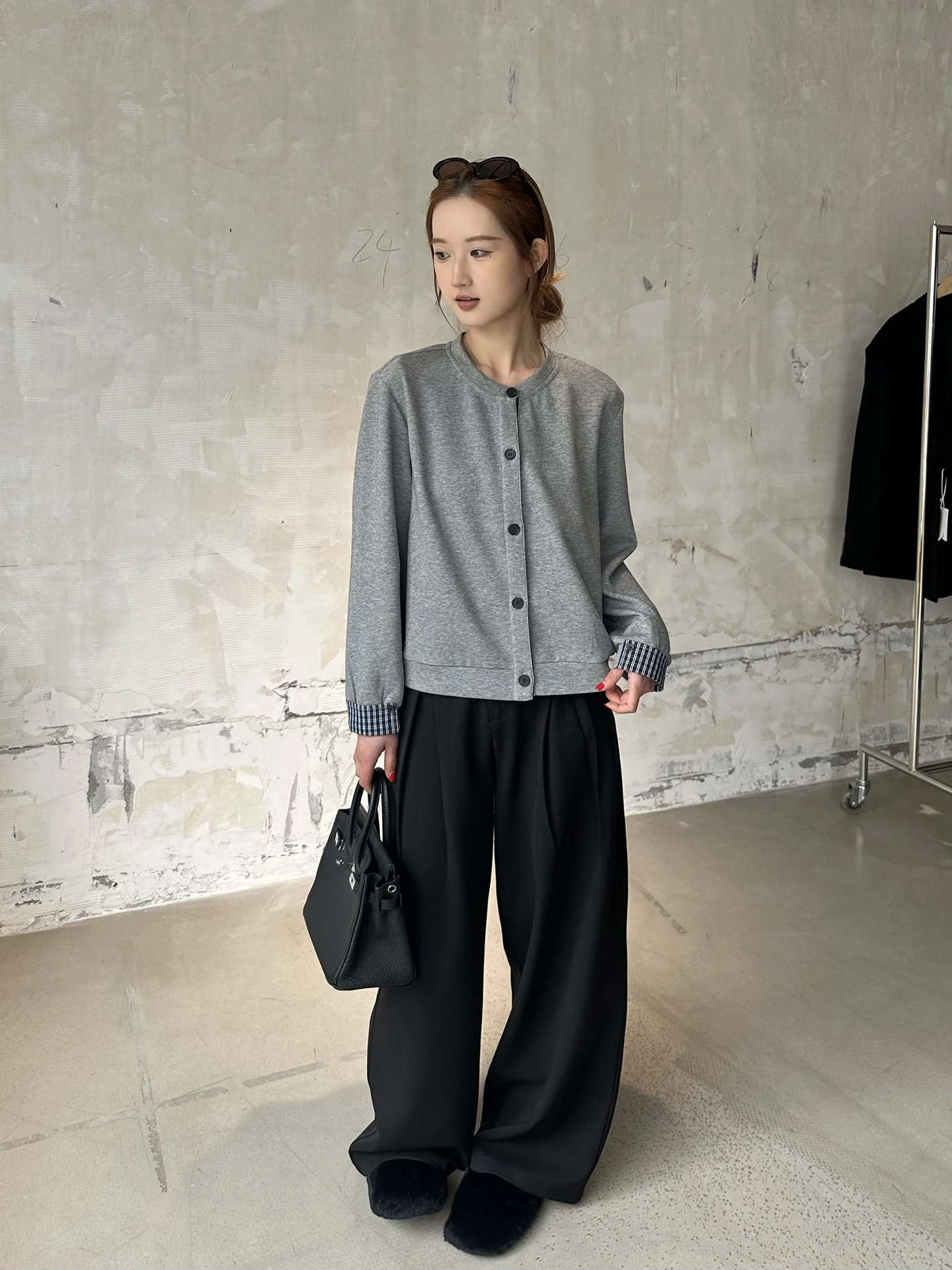 

Женские повседневные брюки Simple Ele: свободные, струящиеся, прямые, широкие, с высокой талией, длинные, в деловом стиле