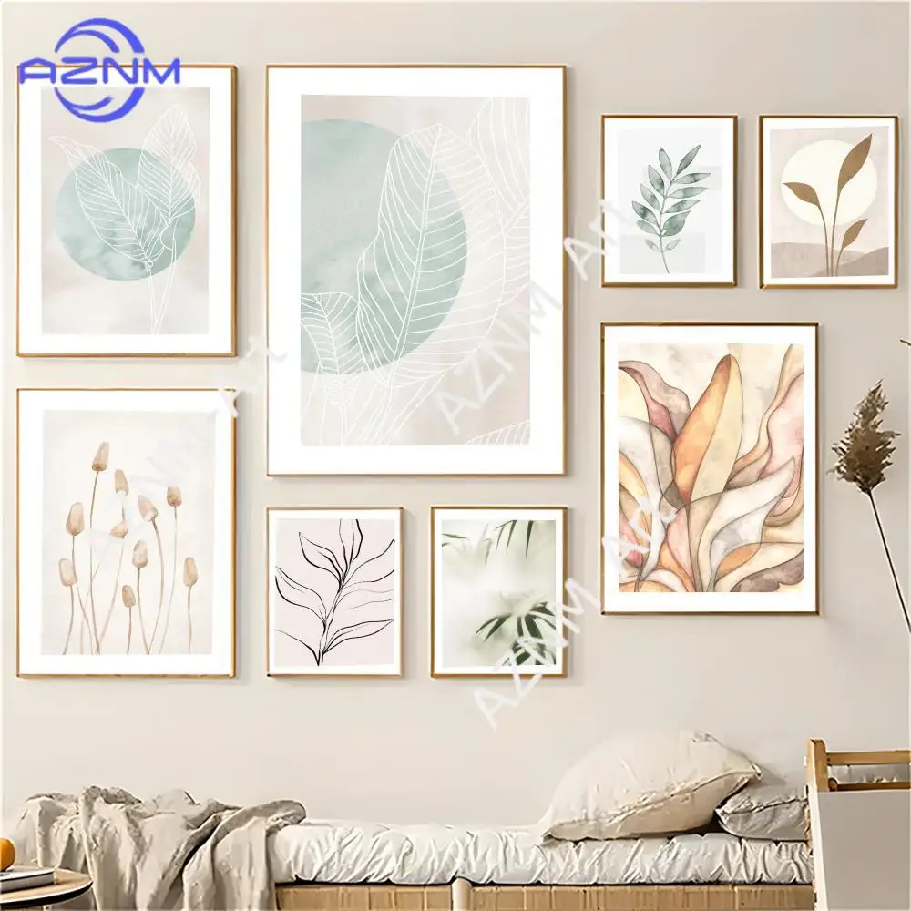 Artwork Botanic Poster Maximalist Posters Classic Vintage  Decoracion Painting Wall Art White Kraft Paper Kawaii Room Decor