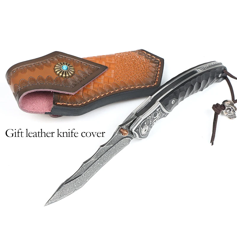 Folding Knife Combat Survival Pocket Knife Camping Outdoor Defense survival Rescue utility knife Humting and Fishing EDC Tools