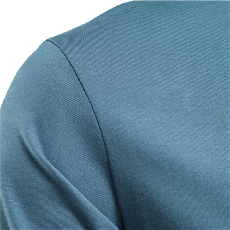 Long Sleeve T-shirt Men Solid Color Cotton Casual O-neck Mens Tshirts Spring Autumn High Quality Basic T-shirt Male