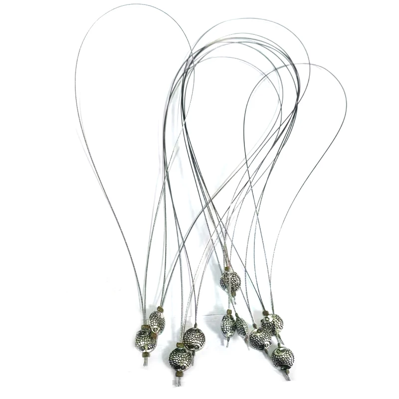 5/20/50PCS Nano Ring Threader Pulling Nano Ring Hair Extension Tools / Stainless Hair Applicators for Hair Extensions