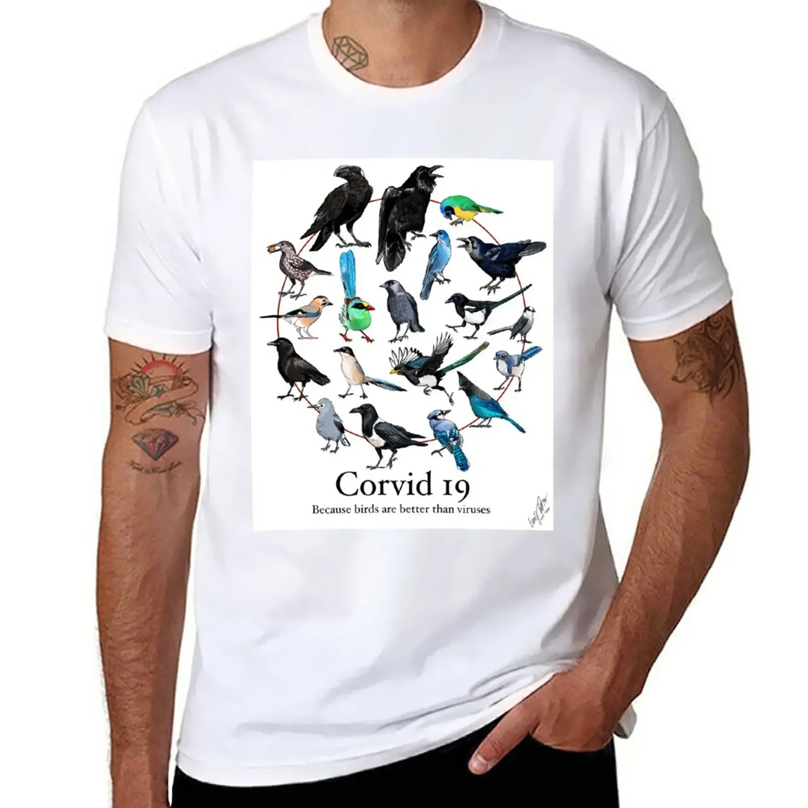 Corvid-19 T-Shirt sublime quick drying graphics Men's clothing