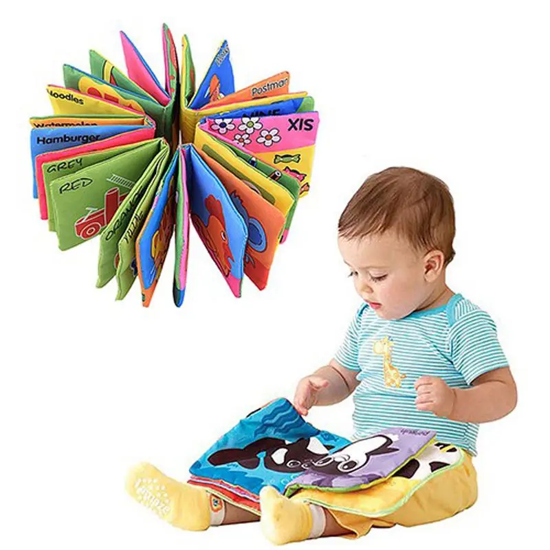 1pc Cloth Books Soft Baby Books Rustle Sound Baby Quiet Books Infant Early Learning Educational Toys 0 - 3 Years  Baby Book