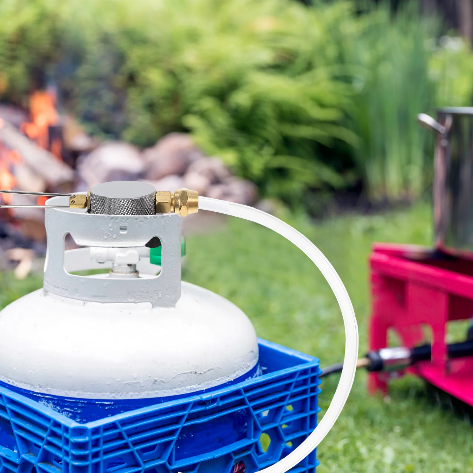 

Camping Stove Adapter Inflation-valve Intake Accessory Canister Vent Metal Inflatable for Gas Tank