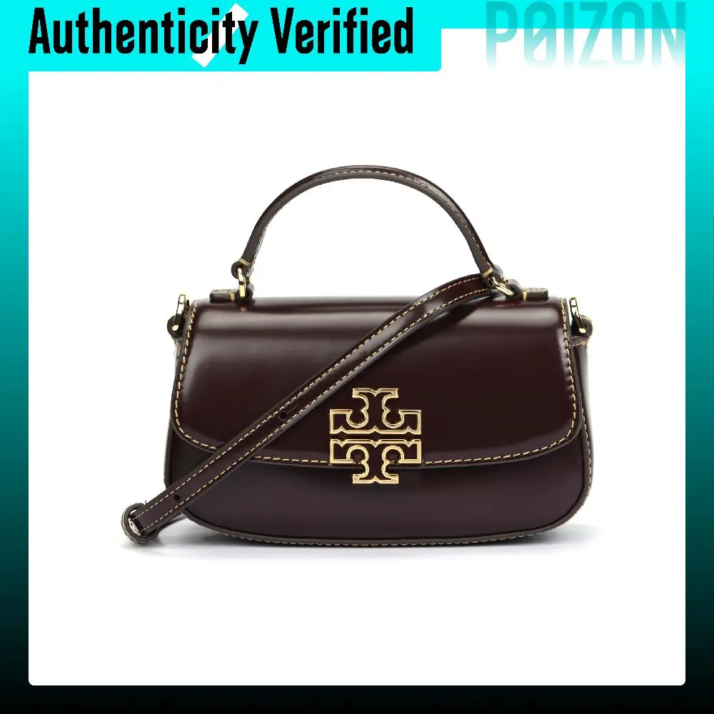 Tory Burch Borsa A Mano In Pelle Di Mucca Tory Burch Britten Mini Da Donna Rosso Ciliegia 153726-611-image