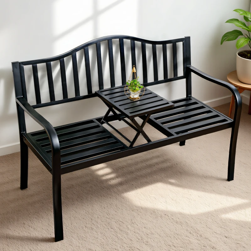 

Balcony Leisure Table and Chair Outdoor Park Wrought Iron Chair Garden Courtyard Outdoor Lifting Coffee Table