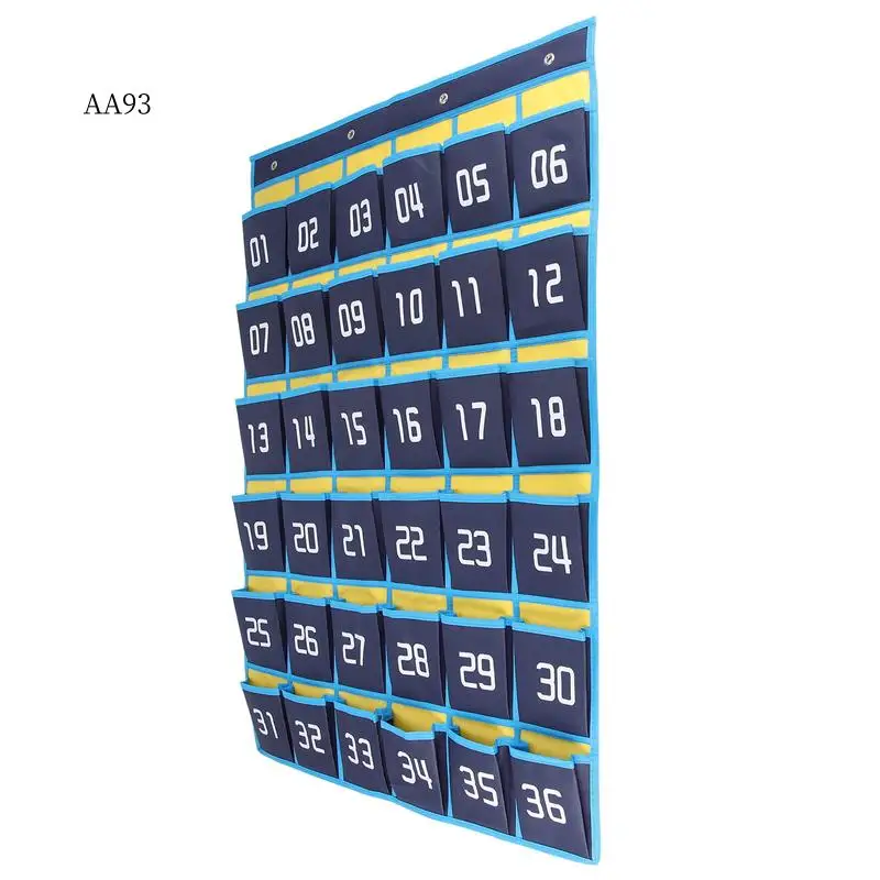 

AA-Pockets Chart Cell Phone Hanging Organizer Hanging Storage Bag For Classroom Calculator Mobile Phone Holders