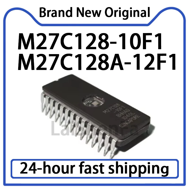 5PCS M27C128-10F1 M27C128A-12F1 Direct Insertion DIP-28 Memory Chip Original Stock