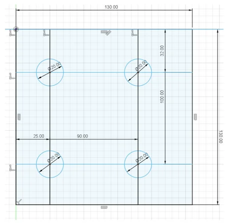 1 piece Ru-Ir coating titanium anode plate with 4 hole