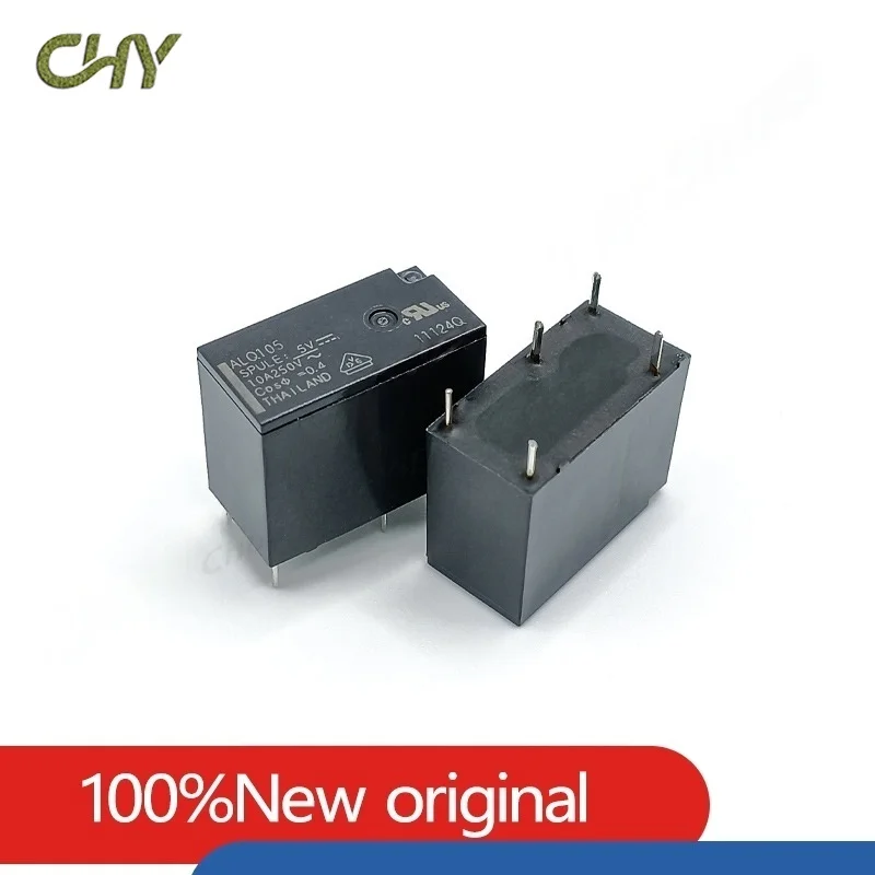 5Pcs/Lot New Original Relay ALQ105 ALQ112 ALQ124 Replaceable JQ1P-5V-F JQ1P-12V-F JQ1P-24V-F 10A 5PIN