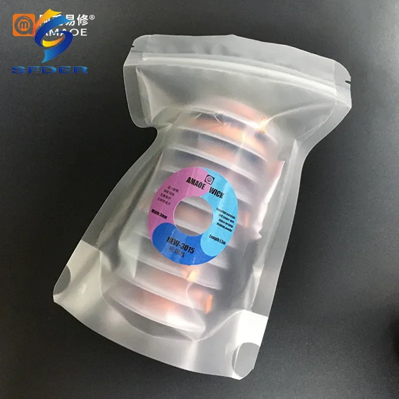 Amaoe Solder Wick Remover Tin Sution Line Soft Wire For Precision PCB Tin Remove Soldering 1515 2015 2515 3015 3515