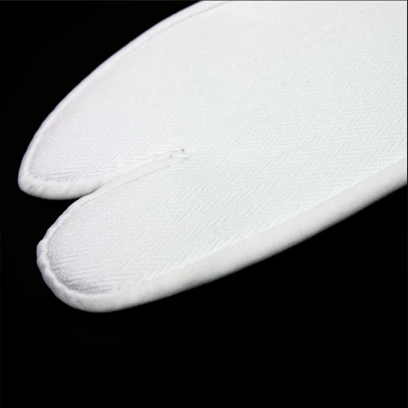 Japanese Socks Simple White Black Foot Bag Non-slip Bottom Elastic Two-finger Socks Kimono Cosplay Accessories