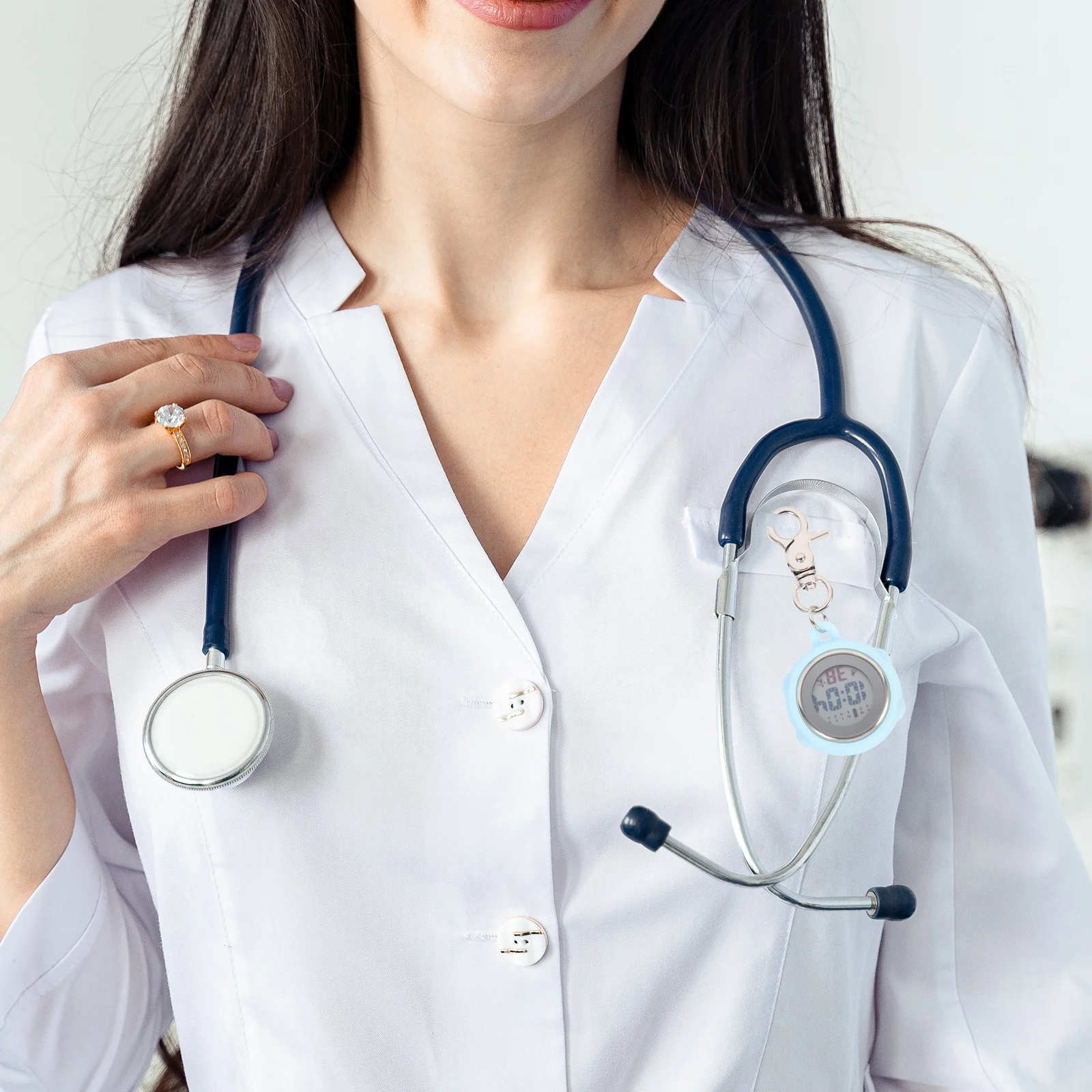 الرجال الرجعية ساعة معلقة مضيئة ساعة توقيت ساعة معلقة للممرضة المفاتيح خمر نمط هدية عيد الأب