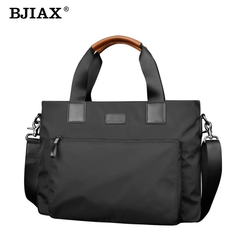 BJIAX-Bolsa Horizontal de Lazer Empresarial para Homens, Nylon Oxford Pano, Lona Crossbody Pasta, Novo