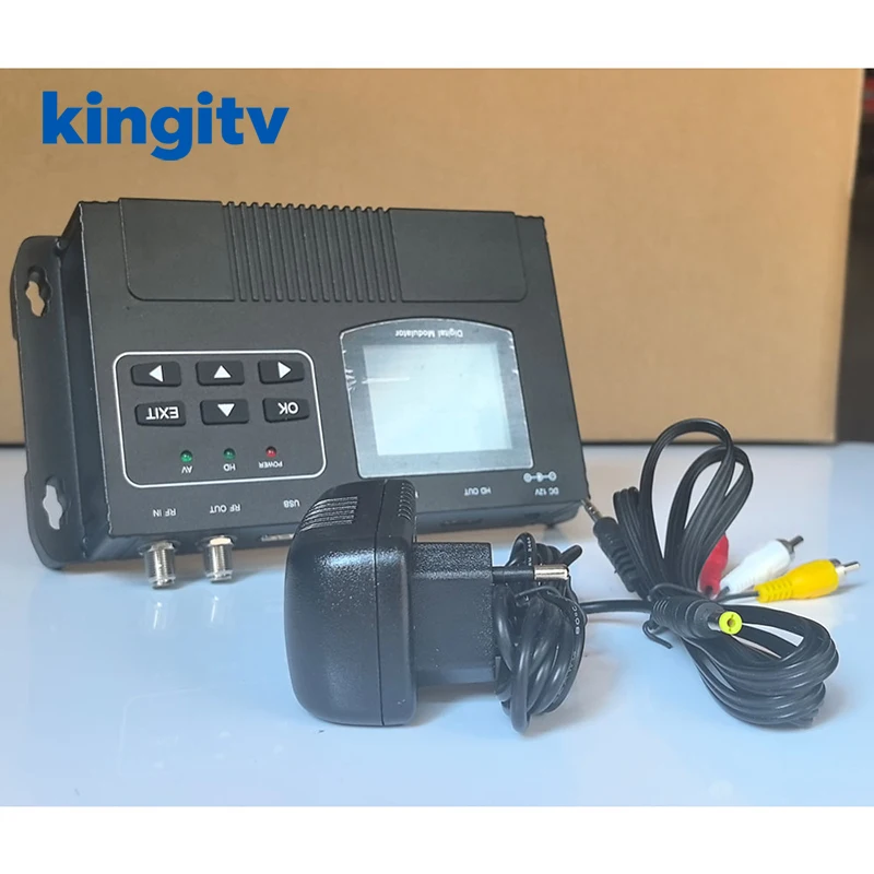 HF-Modulator, Audio-Video-High-Definition zu DVB-T, DVBC, ATSC-Encoder-Modulator Route ISDB-T MPEG4 Modulato