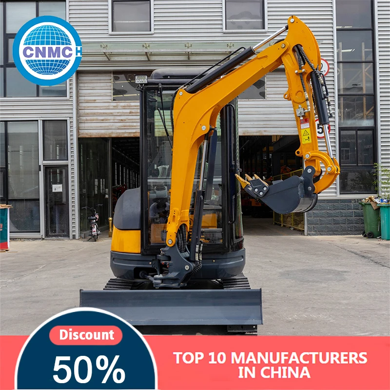 حفارات متعددة الوظائف آلة حفارة البناء الصغيرة سهلة التشغيل المدمجة عالية الجودة حديقة المزرعة القابلة للتخصيص