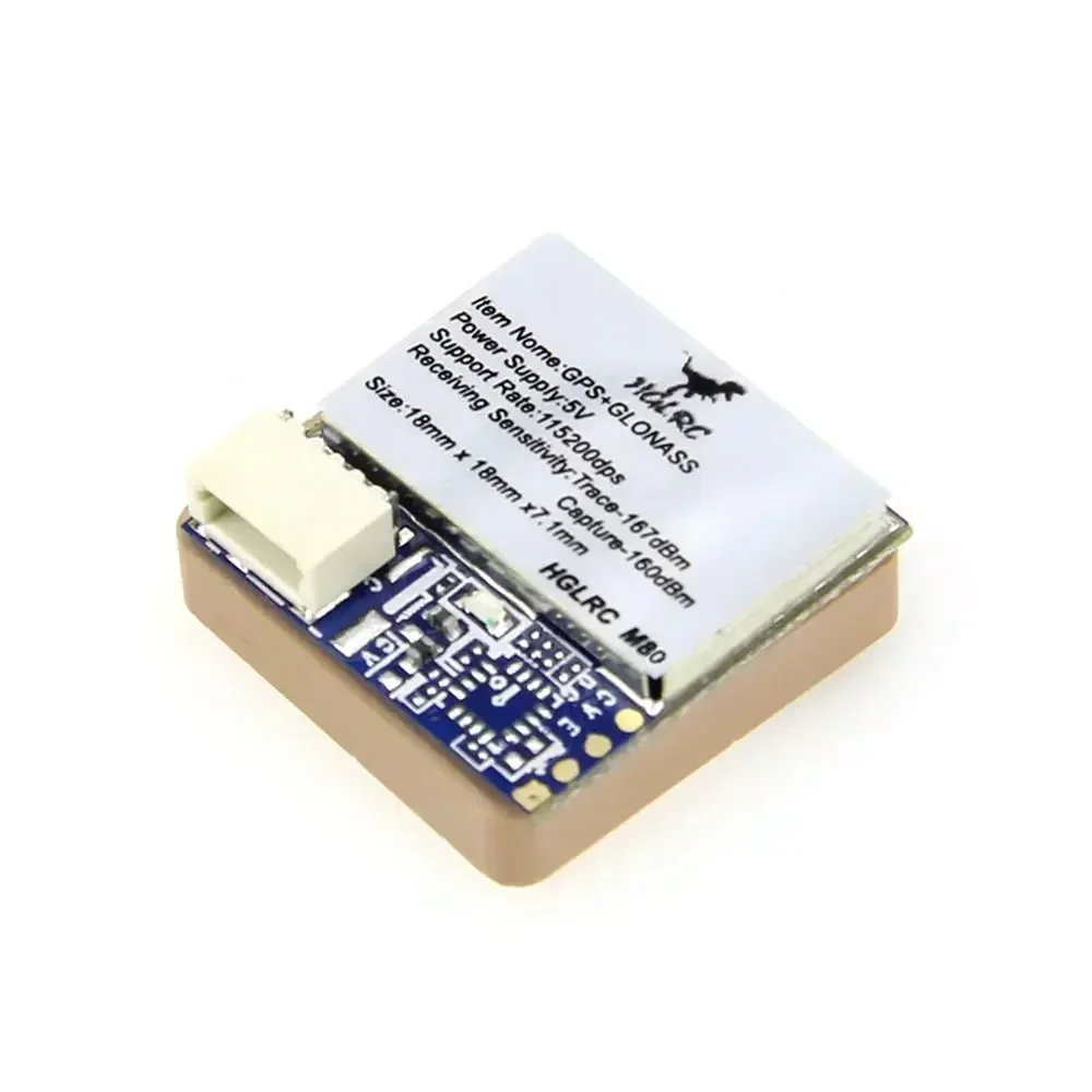 HGLRC M80 Mini-GPS-Modul für FPV Racing – 3–5S, UART/I2C, leicht, passend für Betaflight/iFlight GOKU FC