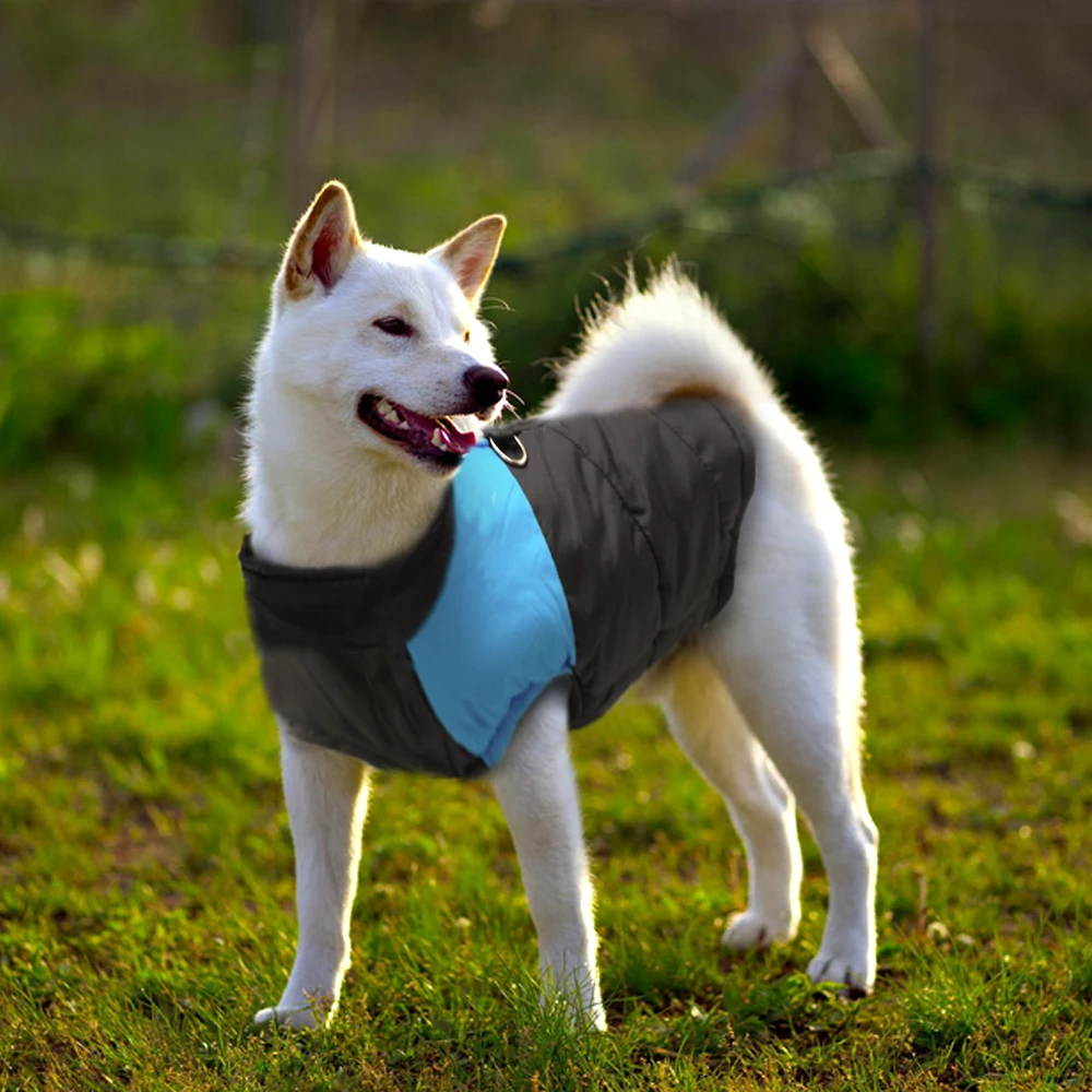 Winter Dog Clothes Jacket Waterproof Warm Dog Vest Coat Pet French Bulldog Clothes Outfit for Medium Large Dogs Labrador S-7XL