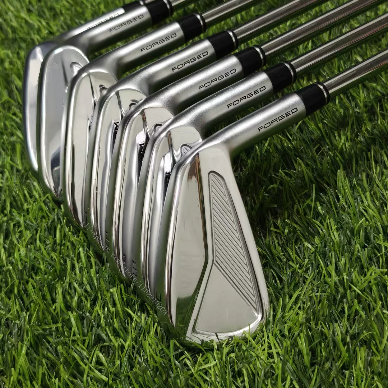 Golf Club Iron Set for Men P.MC Series 7MC Forged R, S, SR Flex Steel, Graphite Shaft, Head Cover, Brand New With Logos