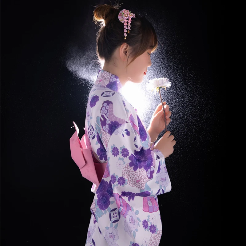 Vestido Kimono Japonés Tradicional para Mujer, Falda de Hada para Fotografía de Verano, Disfraz de Hada Linda y Delicada, Doncella Divina
