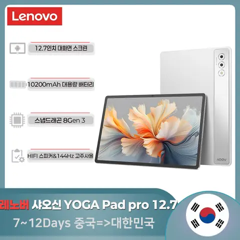Lenovo Tab M11(11인치)용 화면 보호기 2024 출시 투명 긁힘 방지 태블릿 강화 유리 필름 지문 방지 9 레노버 태블릿 TB520FU 요가 패드 프로, 12.7인치, 스냅드래곤 8 Gen3, 10200mAh, 중국 버전