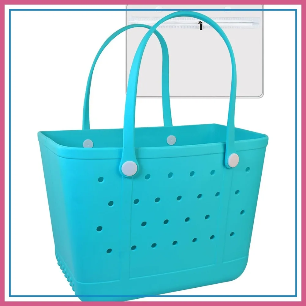 

Extra Large Waterproof Beach Tote Bag for Women, EVA Sandproof Boat Bag