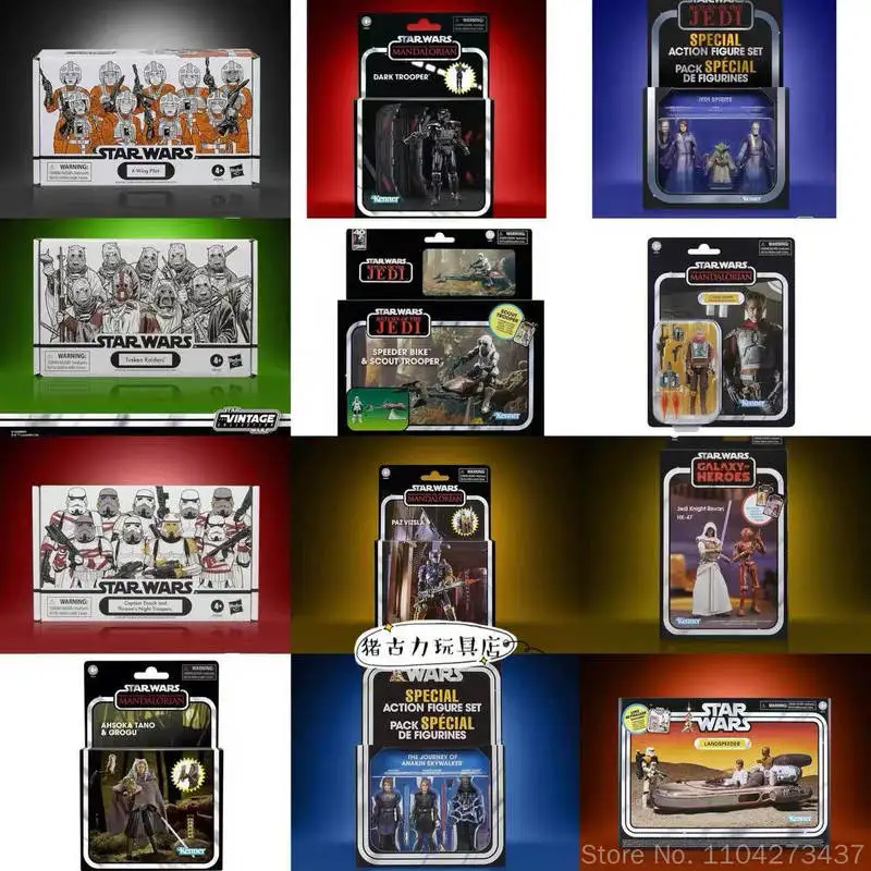 Figuras de acción originales de Star Wars X Wing Pilot de Hasbro, colección Vintage, juguetes coleccionables, adorno para coleccionistas, regalo