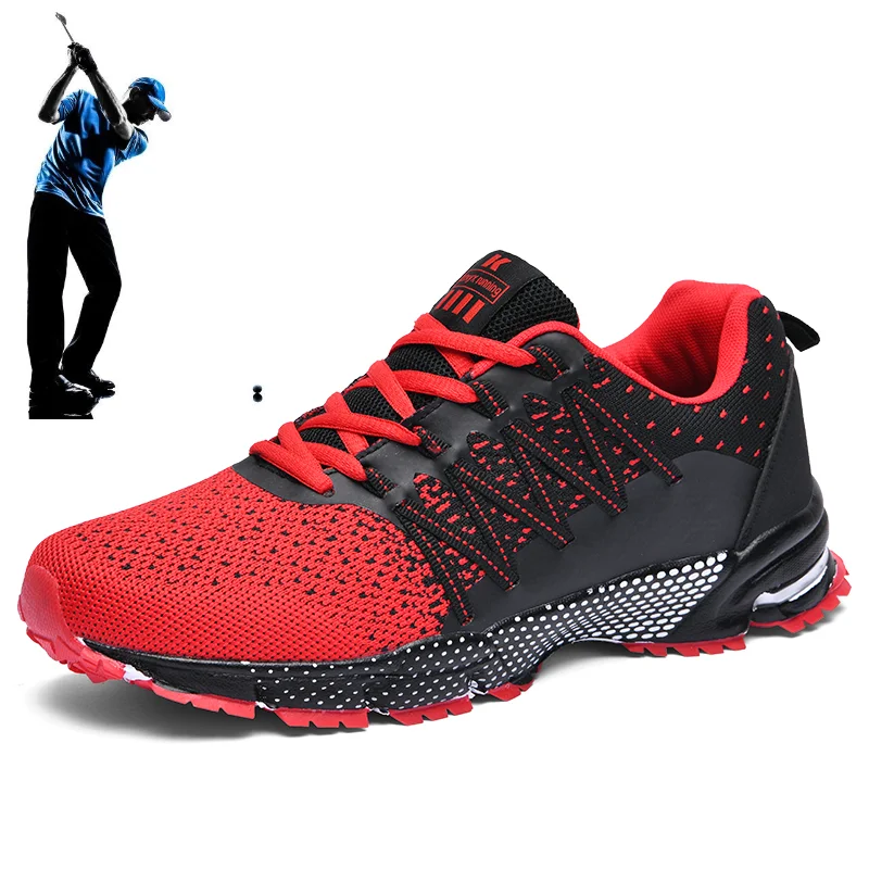 

Men's Golf Shoes Mesh Breathable Sneakers Outdoor Lightweight Grass Comfort Golf Shoes Men's Training Golf Walking Shoes