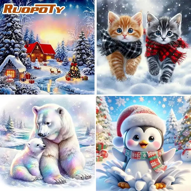 

Polar bear 5d Diamond Painting Kits For Adults Handmade Diy Adult Crafts Kits Animal Full Round/Square Classic For Adults