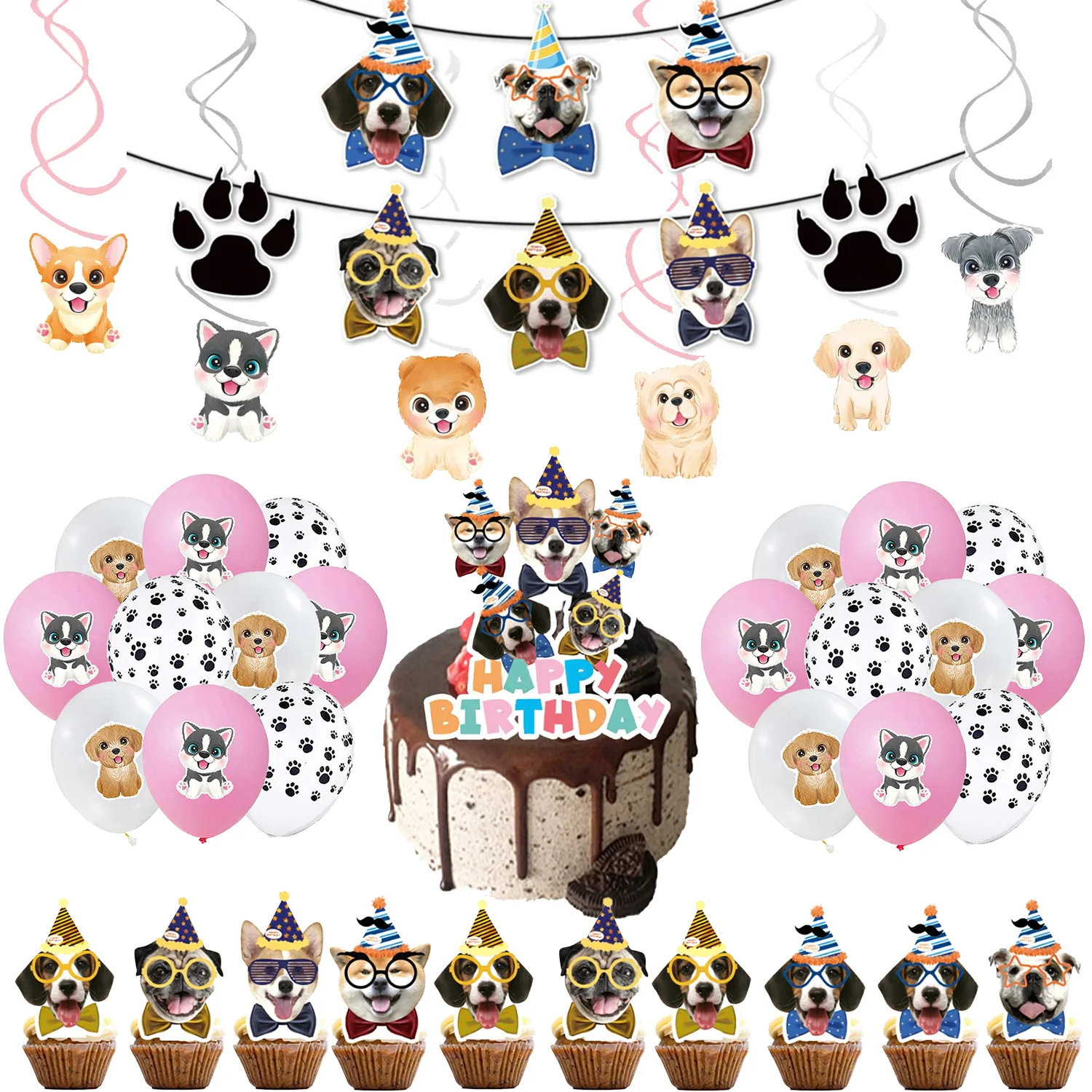 Pet Dog Party Plates Cup Napki - Pet Supplies Nz recension och pris