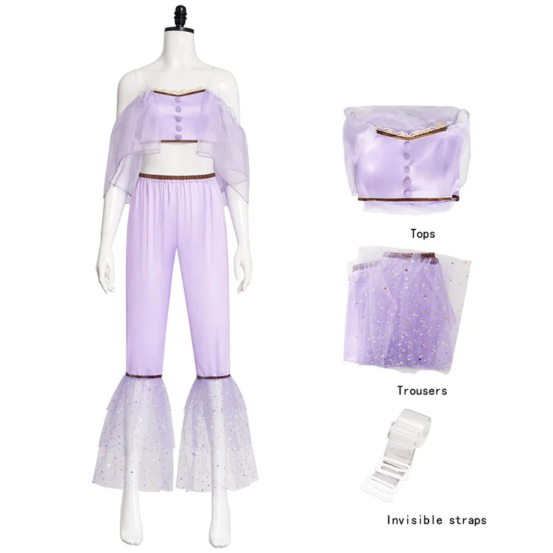 

Melanie Cosplay Costumes Martinez Purple Dance Role Play Uniform Halloween Carnival Party Outfit For Women