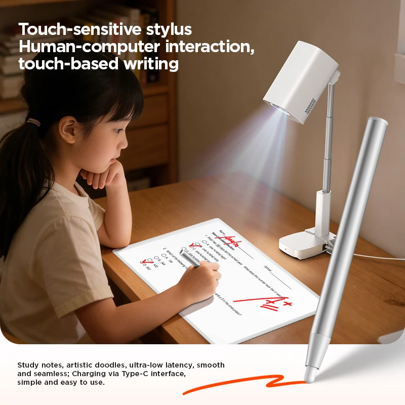 

Desktop Touch Control Projector Education AI Virtual Tablet Projection 1080P Portable Home Theater Kids Learning Projector
