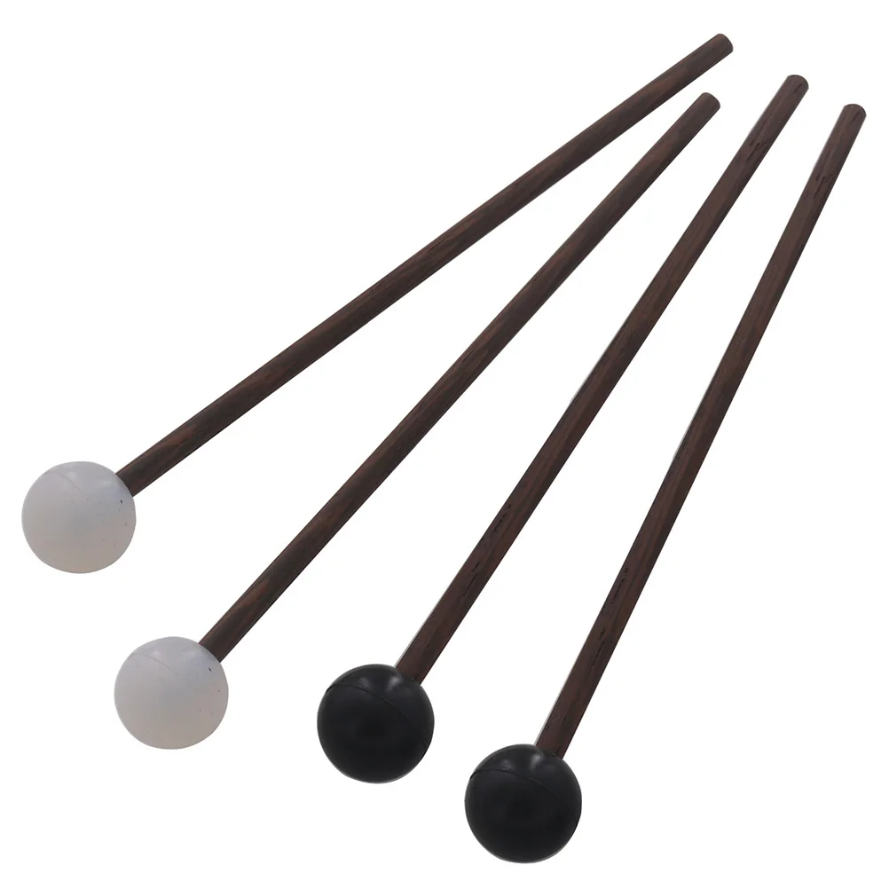 

Ethereal Drumstick Accessories 2 Pairs Rubber Mallets Durable Percussion Tongue Drum Practice Sticks Musical Beginners Supply