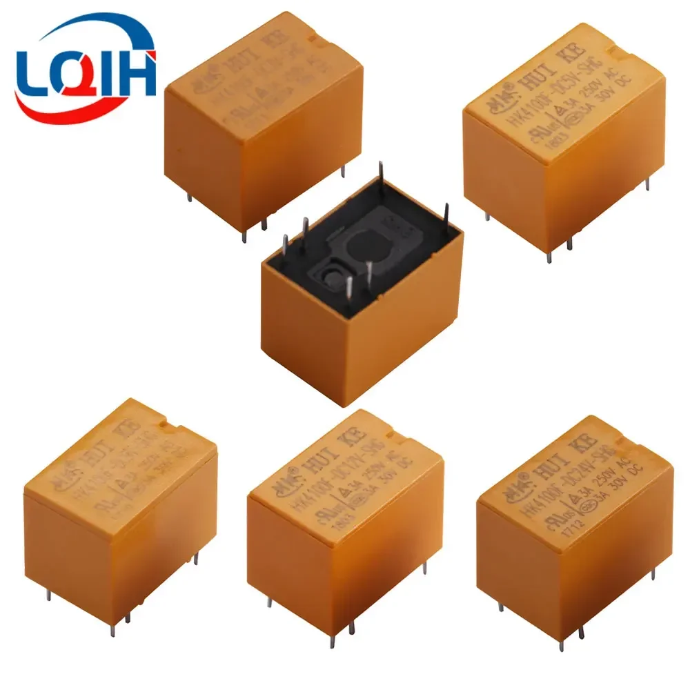 

10PCS Signal Relay HK4100F-DC3V-SHG HK4100F-DC5V-SHG 6pin 3A 3V/5V/9V/12V/24V HK4100F-DC12V-SHG HK4100F-DC24V-SHG Relays Relais