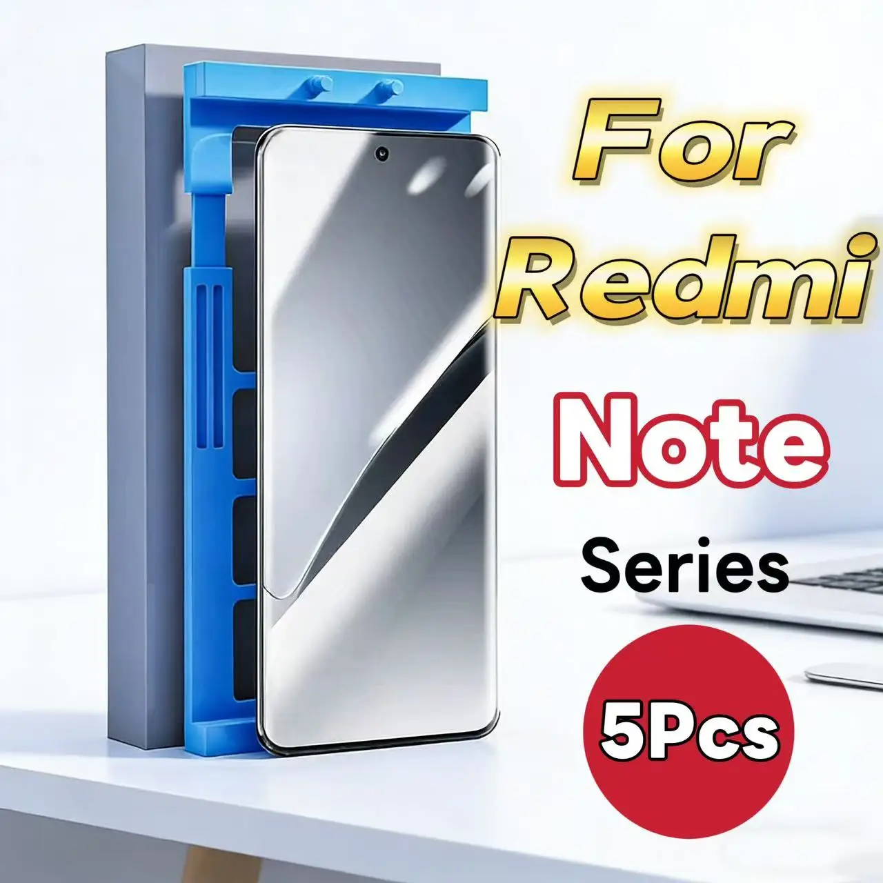 

Защитная пленка высокой четкости для серии Redmi Note, не из закаленного стекла, набор из 5 штук.