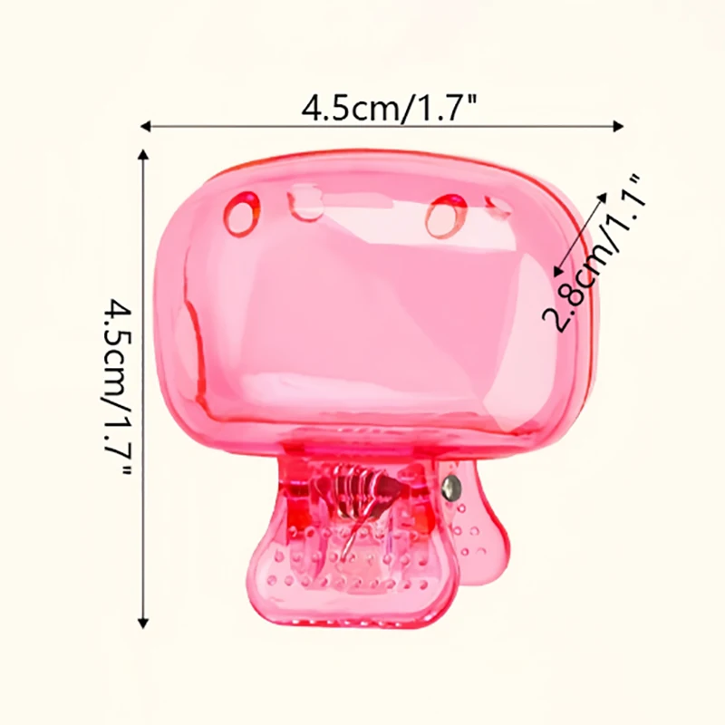 여행용 칫솔 헤드 커버, 가정용 여행용 보호 휴대용 플라스틱 클립, 칫솔 보호대 캡 브러시 포드 케이스, 1 개