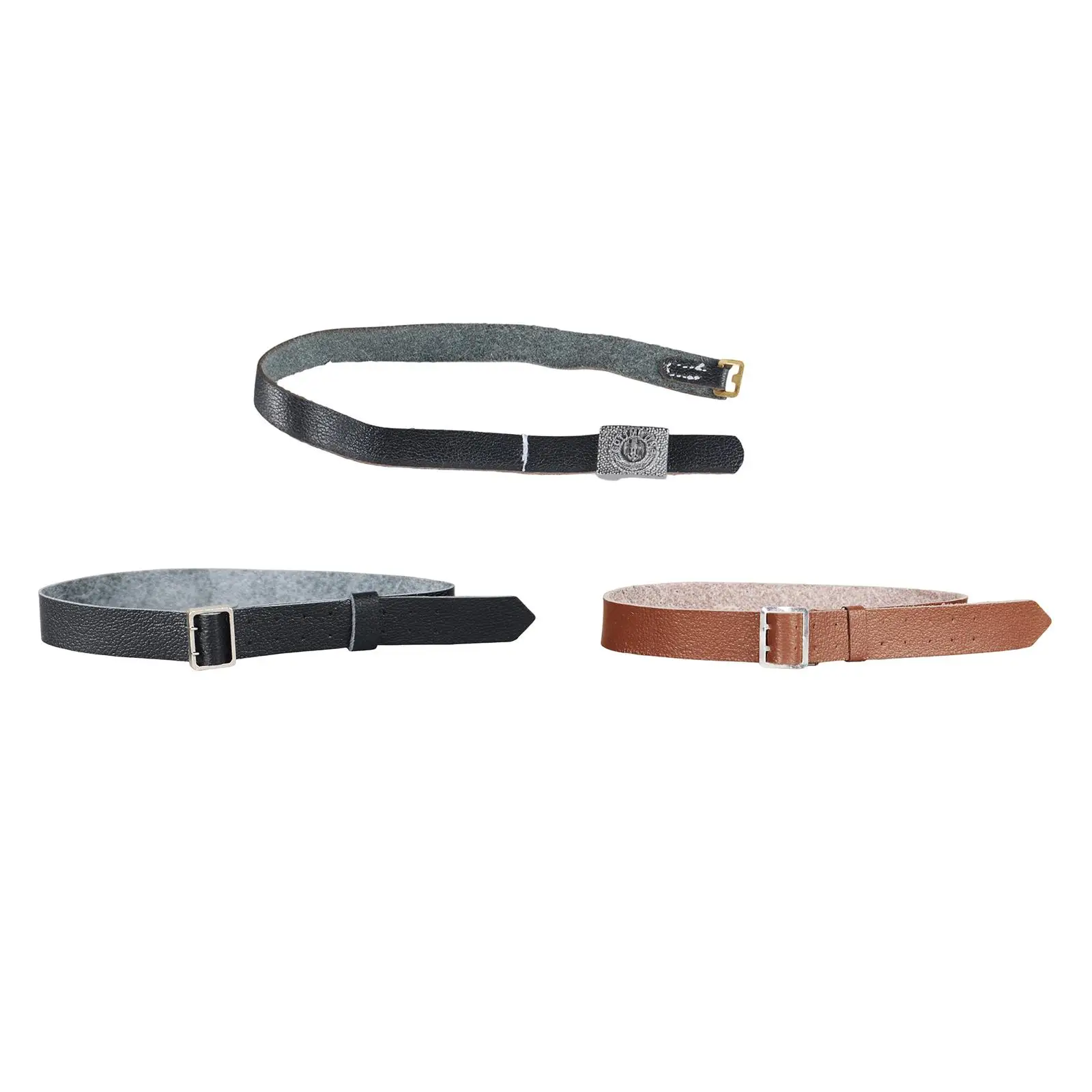 Ceinture pour figurine d'action 1/6 pour figurine homme de 12 pouces, en cuir PU avec boucle en métal, ceinture de taille