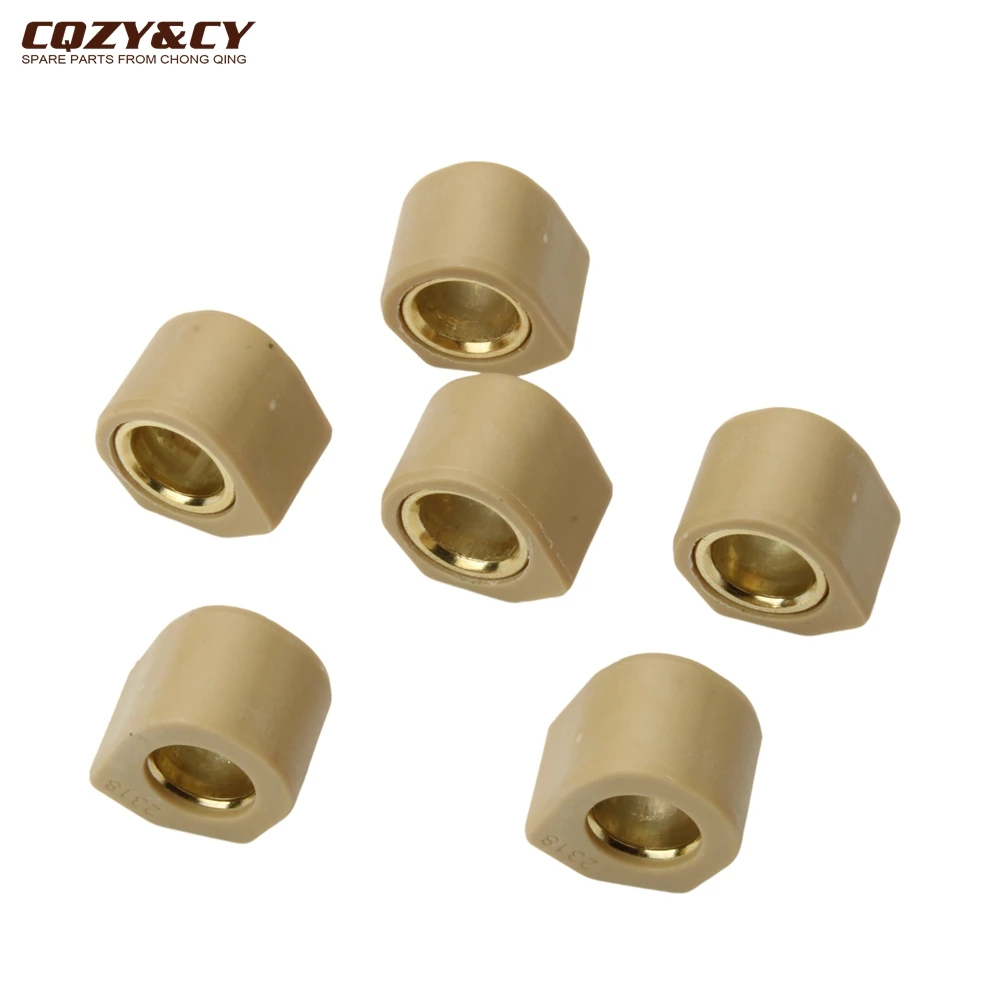 6PC Racing Variator Weight Set 23x18mm 19.2g 20g For Piaggio X9 250cc Scooter Engine