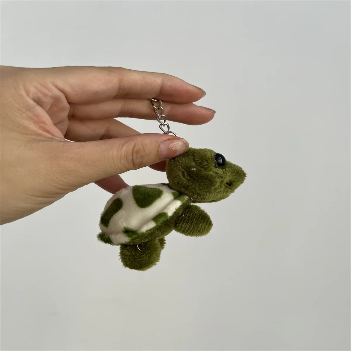 لطيف السلحفاة الخضراء الصغيرة سلسلة المفاتيح الصغيرة الكرتون دمى صغيرة أفخم محشوة اللعب لينة الحيوان الشكل قلادة ديكور للطفل دمى هدايا #6