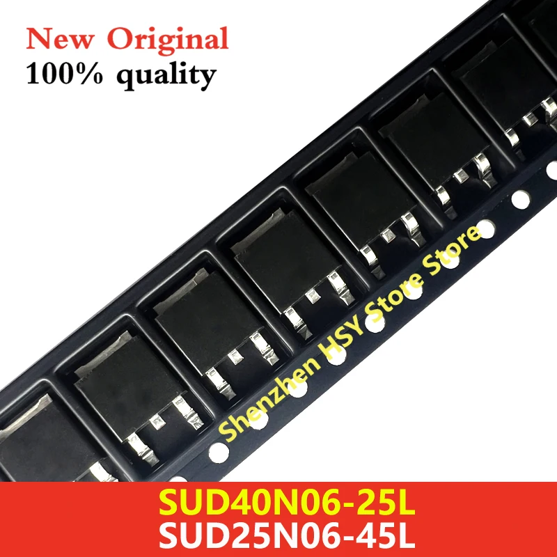 (10piece)100% New 40N06 40N06-25L 40N06-25 SUD40N06-25L 25N06 25N06-45L 25N06-45 SUD25N06-45L TO-252