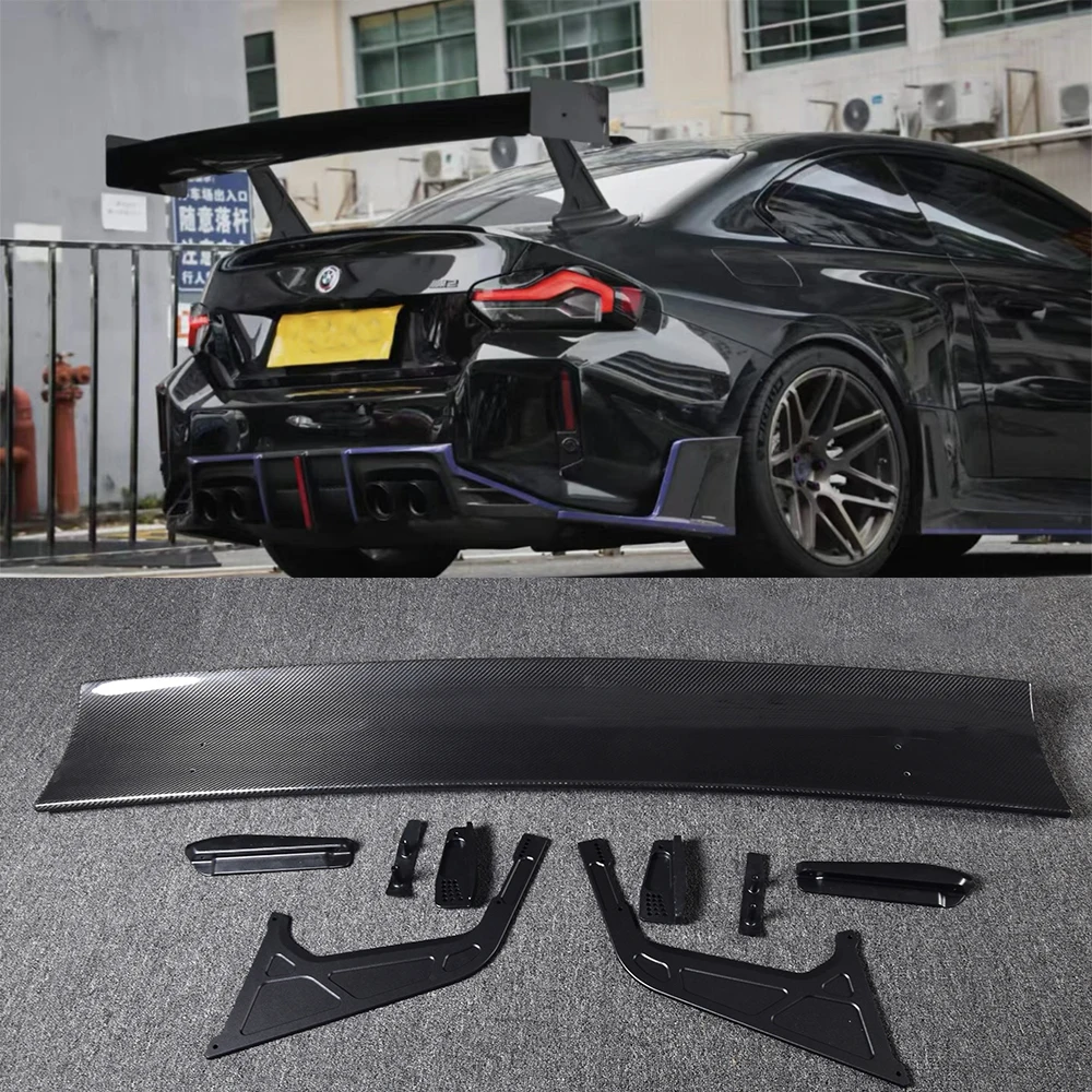 

For BMW M2 M3 M4 G87 G80 G82 High-Performance V1X Style Rear Spoiler Dry Carbon Fiber Fixed Wing Car Modification Spoiler