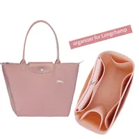 New Multifunction Women Felt Insert Bag Makeup Cosmetic Bags Travel Inner Purse Handbag Storage Organizer Tote For Longchamp