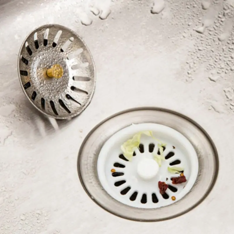 Tappo per filtro per lavello in acciaio inox per rifiuti da cucina, tappo per filtro scarico, Dra Drosphip