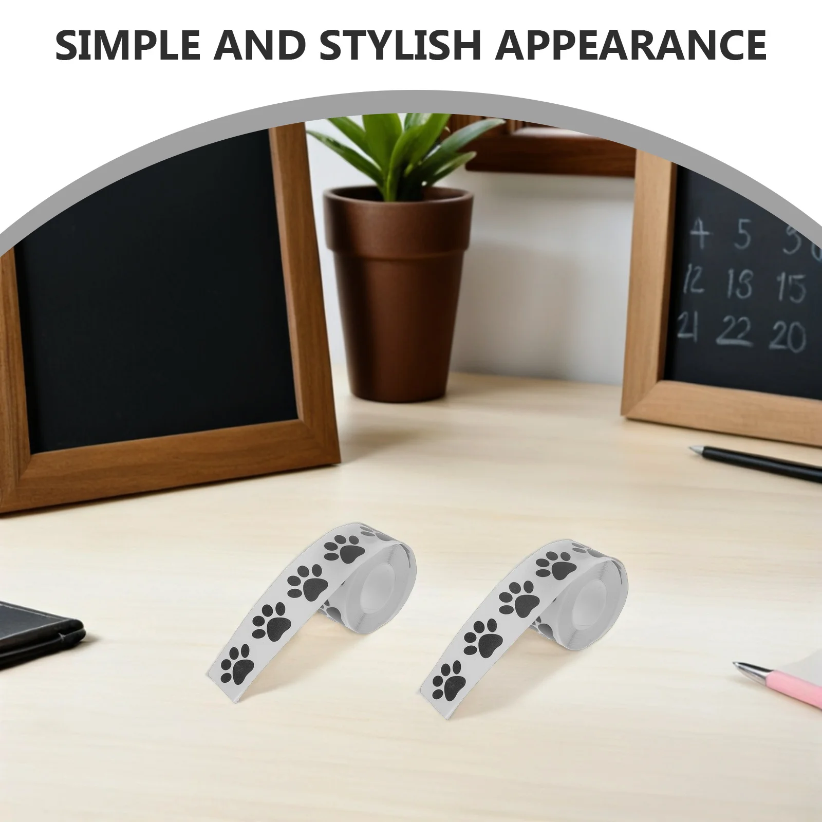 4-Rollen Auto-Pfotenaufkleber, transparente Pfotenabdruck-Rollenaufkleber, einfach anzubringen, zum Entfernen von Hunden und Katzen, Fußabdruck, Fahrzeugdekoration, DIY, Party, Auto