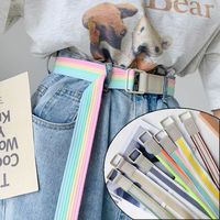 Canvas Canvas Belt Fashion Braided Y2k Waist Belt Adjustable Expandable Waistband Women