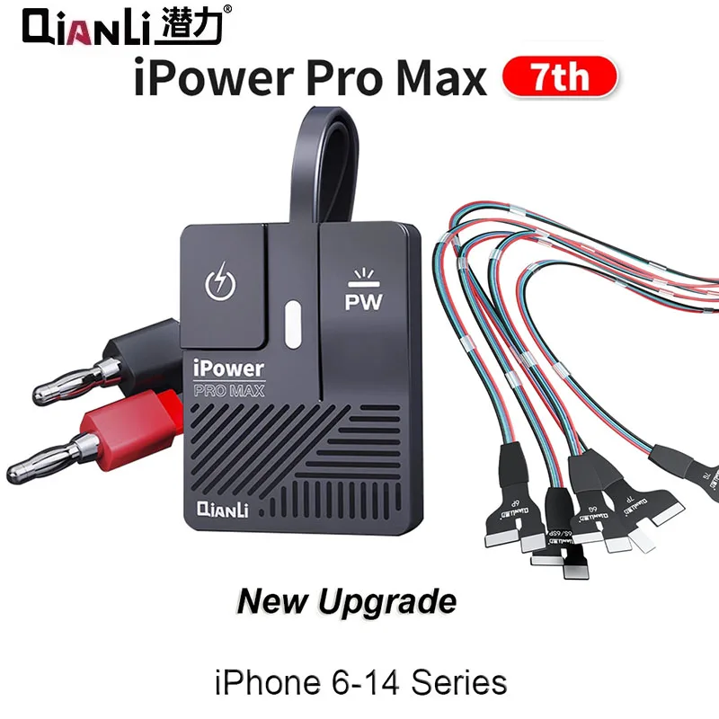 Qianli iPower Pro Max For iPhone 6/7/8/X/XS MAX/11PM/12/13/14 Repair Test Cable DC Power Control Test Power Supply Boot Line