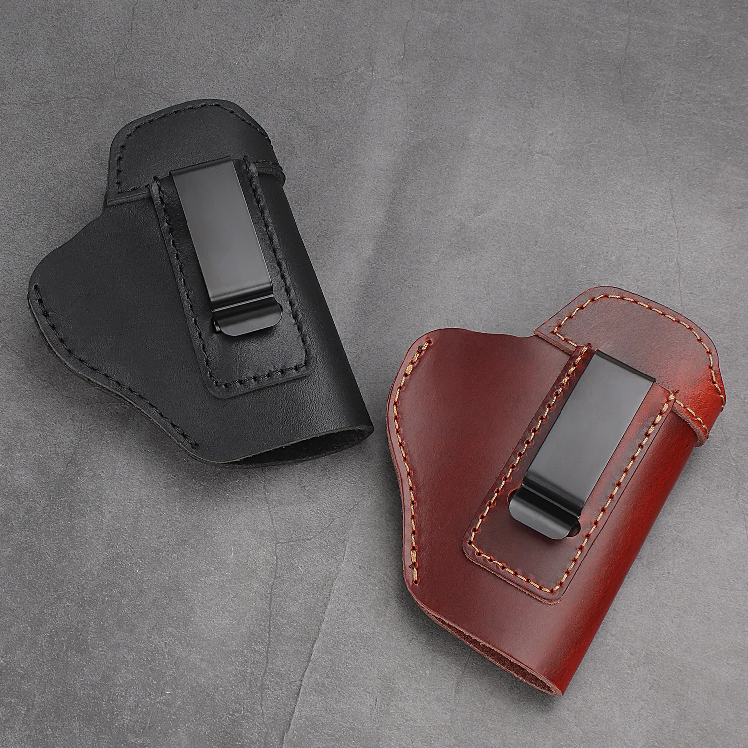 Kosibate Leather Gun Holster for Glock 17 19 21Taurus G2C Sig Sauer P226 SP2022 Concealed IWB Hunting Holster