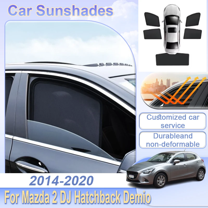 

Sunshades For Mazda 2 DJ Hatchback 2014 2015 2016 2017 2018 2019 2020 Magnetic Front Windshield Curtain Side Car Accessories