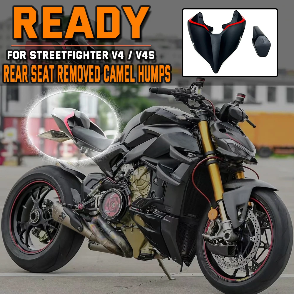 

For Panigale V2 V4 V4R V4S 2018 - 2023 Streetfighter V4 Tail Section Rear Fairing Cover V4/S Rear seat removed camel humps